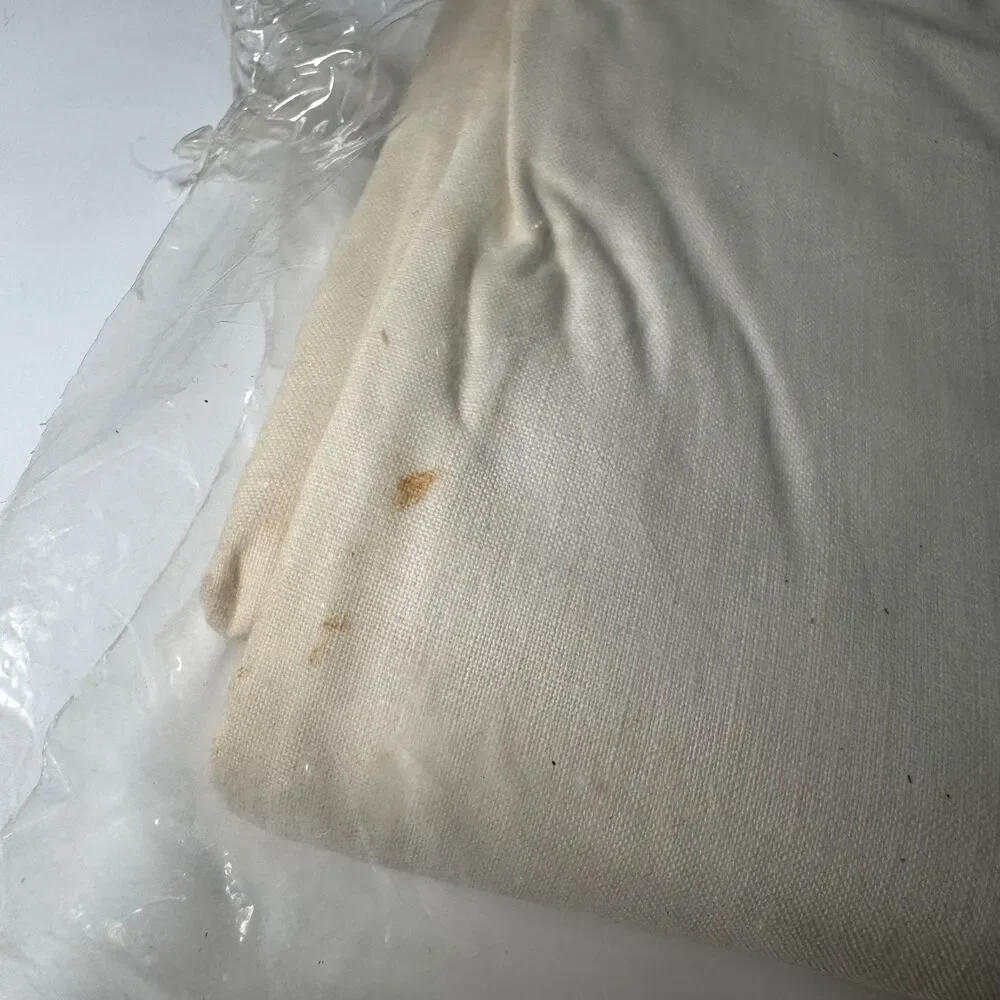 Vintage Lady Price Double Full Flat Bed Sheet White 100% Cotton NOS Deadstock